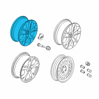 OEM Ford Escape Wheel, Alloy Diagram - CJ5Z-1007-J
