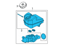 OEM Ford Escape Master Cylinder Reservoir Diagram - JX6Z-2140-K