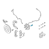 OEM Ford Hub Assembly Wheel Stud Diagram - -W710985-S439