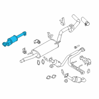 OEM Ford F-150 Front Pipe Diagram - BL3Z-5A212-P