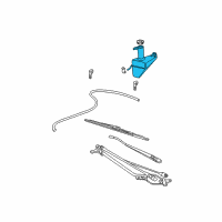 OEM Ford Washer Reservoir Diagram - 7C3Z-17618-AA