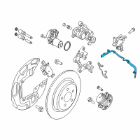 OEM Ford Fusion Rear Speed Sensor Diagram - K2GZ-2C190-E