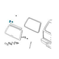 OEM Ford Explorer Sport Door Hinge Diagram - XL2Z78420A69AA