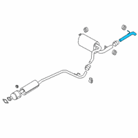 OEM Ford Transit Connect Tail Pipe Diagram - KV6Z-5255-B