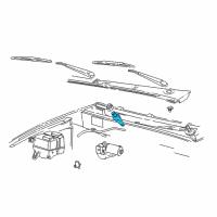 OEM Mercury Arm & Pivot Assembly Diagram - 6L5Z-17566-AA