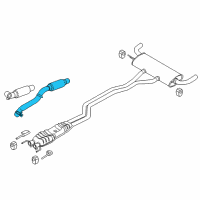 OEM Ford Edge Front Pipe Diagram - K2GZ-5G203-A