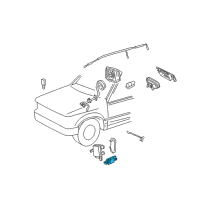 OEM Ford Fiesta Side Sensor Diagram - 9L8Z-14B004-A