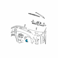 OEM Lincoln Navigator Front Washer Pump Diagram - F75Z-17664-AB