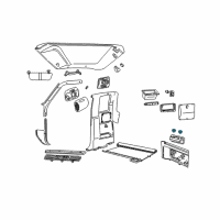 OEM Ford Ranger Cup Holder Diagram - F87Z-1313562-AAA