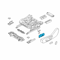 OEM Ford Fusion Adjuster Switch Diagram - DG9Z-14A701-AAQ