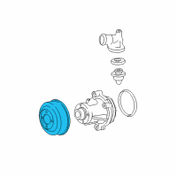 OEM Ford Mustang Pulley Diagram - F6TZ-8509-AA