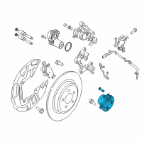 OEM Ford Edge Hub & Bearing Assembly Diagram - K2GZ-1109-A
