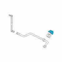 OEM Ford Mustang Stabilizer Bar Retainer Diagram - 4R3Z-5486-AA