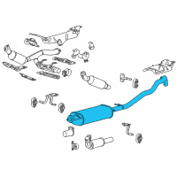 OEM Ford Expedition Muffler & Pipe Diagram - 9L1Z-5230-B