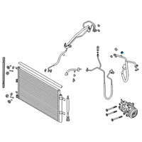 OEM Lincoln Continental AC Tube Valve Diagram - DS7Z-19D701-A