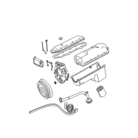 OEM Ford F-350 Timing Cover Front Seal Diagram - F4TZ-6700-A