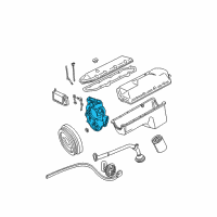 OEM Ford Excursion Front Cover Diagram - YC3Z-6019-BA
