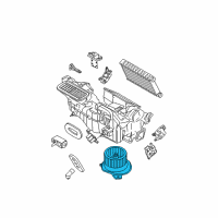 OEM Ford Focus Blower Motor Diagram - 9S4Z19805B