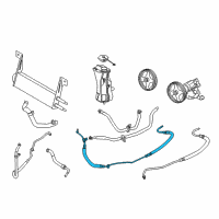 OEM Ford F-250 Super Duty Pressure Line Assembly Diagram - 7C3Z-3A717-C