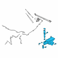 OEM Ford Washer Reservoir Diagram - HC3Z-17618-B