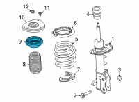 OEM Ford Escape Bearing Diagram - JX6Z-18198-G