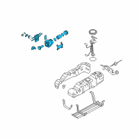 OEM Ford F-350 Super Duty Fuel Pump Assembly Diagram - 8C3Z-9G282-A