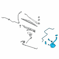 OEM Ford Flex Reservoir Assembly Diagram - DA8Z-17618-C