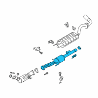 OEM Ford Converter & Pipe Diagram - JL3Z-5F250-A