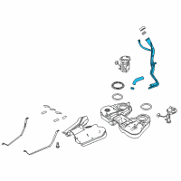OEM Ford Flex Filler Tube Diagram - 8A8Z-9034-C