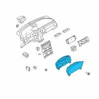 OEM Ford Flex Cluster Assembly Diagram - AA8Z-10849-AA