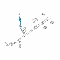 OEM 1999 Ford Expedition Gearshift Lever Diagram - 4L3Z-7210-BAA