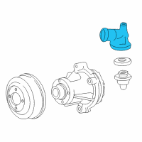 OEM Ford Expedition Thermostat Housing Diagram - XL1Z-8592-CB