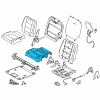 OEM Ford Explorer Seat Cushion Pad Diagram - BB5Z-7863841-C