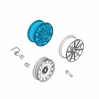 OEM Ford Flex Wheel, Alloy Diagram - BA8Z-1007-D