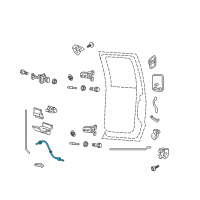 OEM Ford F-250 Super Duty Cable Assembly Diagram - F81Z-26266A46-AA