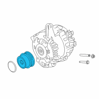 OEM Ford Mustang Pulley Diagram - FJ7Z-10344-A