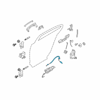 OEM Lincoln MKS Lock Cable Diagram - 8A5Z-54221A00-B