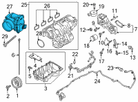 OEM Ford Bronco Throttle Body Diagram - JT4Z-9E926-A