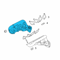 OEM Ford Mustang Exhaust Manifold Diagram - BR3Z-9430-A