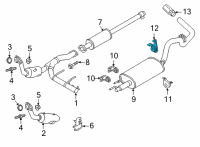 OEM Ford F-150 BRACKET - EXHAUST PIPE MOUNTIN Diagram - ML3Z-5260-A