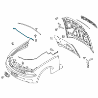 OEM Ford Support Rod Diagram - AR3Z-16826-A