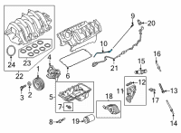 OEM Ford F-150 TUBE - OIL LEVEL INDICATOR Diagram - ML3Z-6754-A