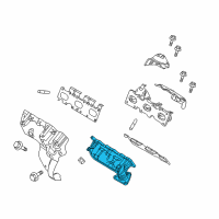 OEM Lincoln MKS Exhaust Manifold Diagram - DA5Z-9431-A