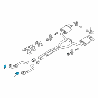 OEM Ford Mustang Catalytic Converter Gasket Diagram - FR3Z-5B266-A