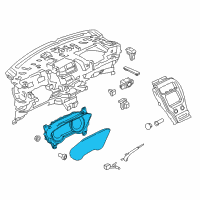 OEM Lincoln MKX Cluster Assembly Diagram - FA1Z-10849-AA
