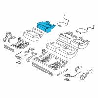 OEM Ford F-150 Seat Cushion Pad Diagram - FL3Z-1663840-B