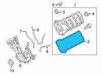 OEM Ford Mustang Valve Cover Gasket Diagram - KR3Z-6584-A