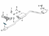 OEM Ford Escape Converter Bracket Diagram - BV6Z-5K291-A