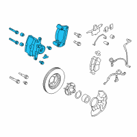 OEM Lincoln MKZ Caliper Assembly Diagram - 6E5Z-2B120-C