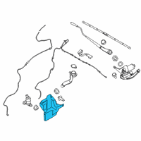 OEM Ford Transit Connect Washer Reservoir Diagram - DV6Z-17618-A